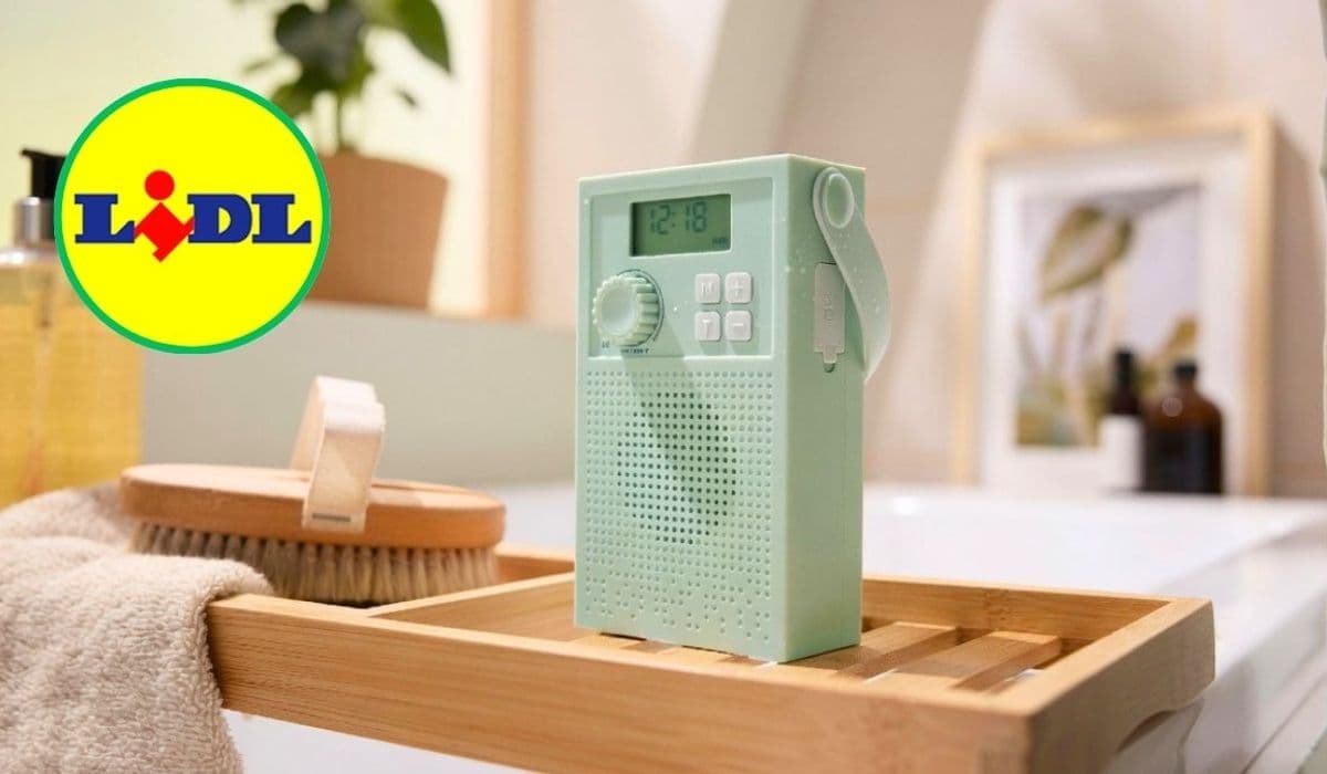 La radio para la ducha de Lidl que agota existencias: certificación IPX4 frente a salpicaduras, Bluetooth, FM y 12 horas de autonomía