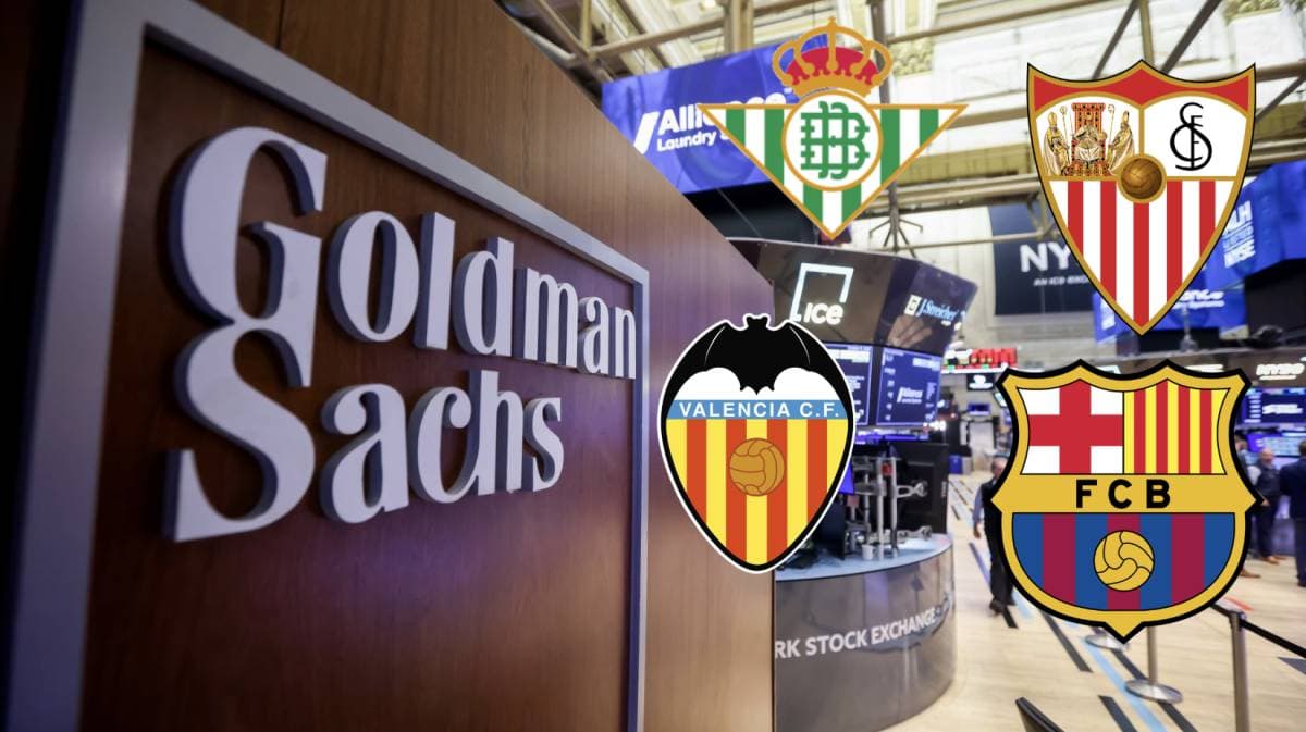 La banca Goldman Sachs, el 'prestamista' del fútbol español: Pretende financiar al Sevilla pero también ayuda al Betis