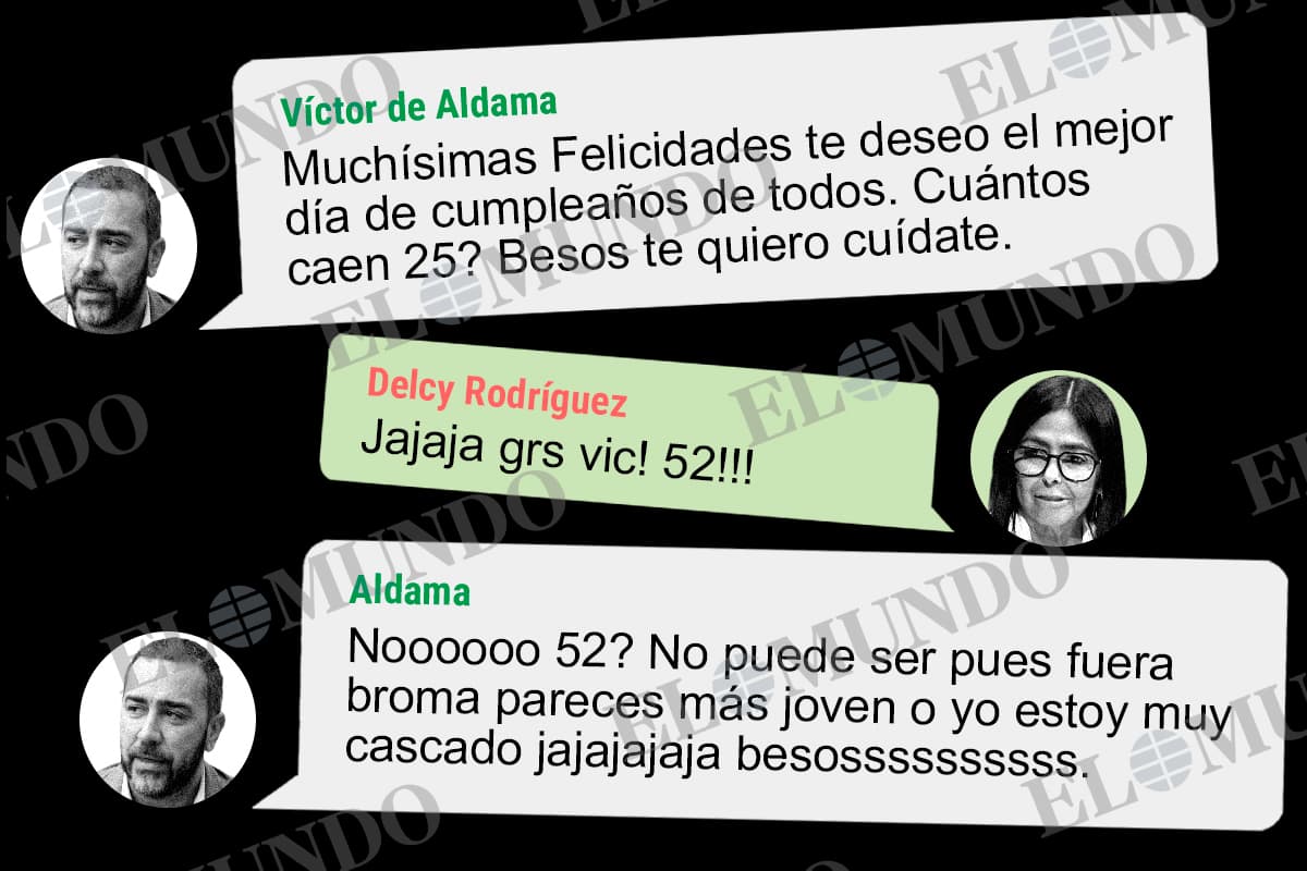 La estrechísima relación de Aldama con Delcy Rodríguez: "Chévere Vic"