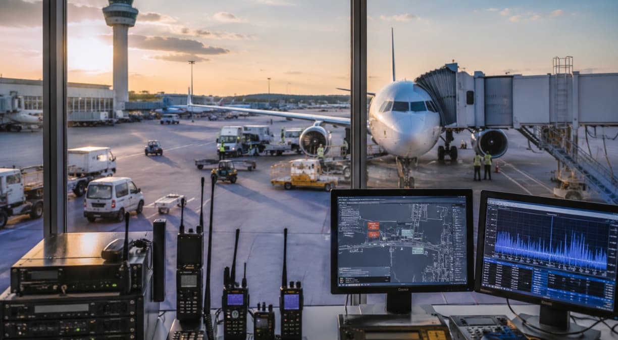 Telefónica y Amper renovaran las redes en diez aeropuertos de AENA