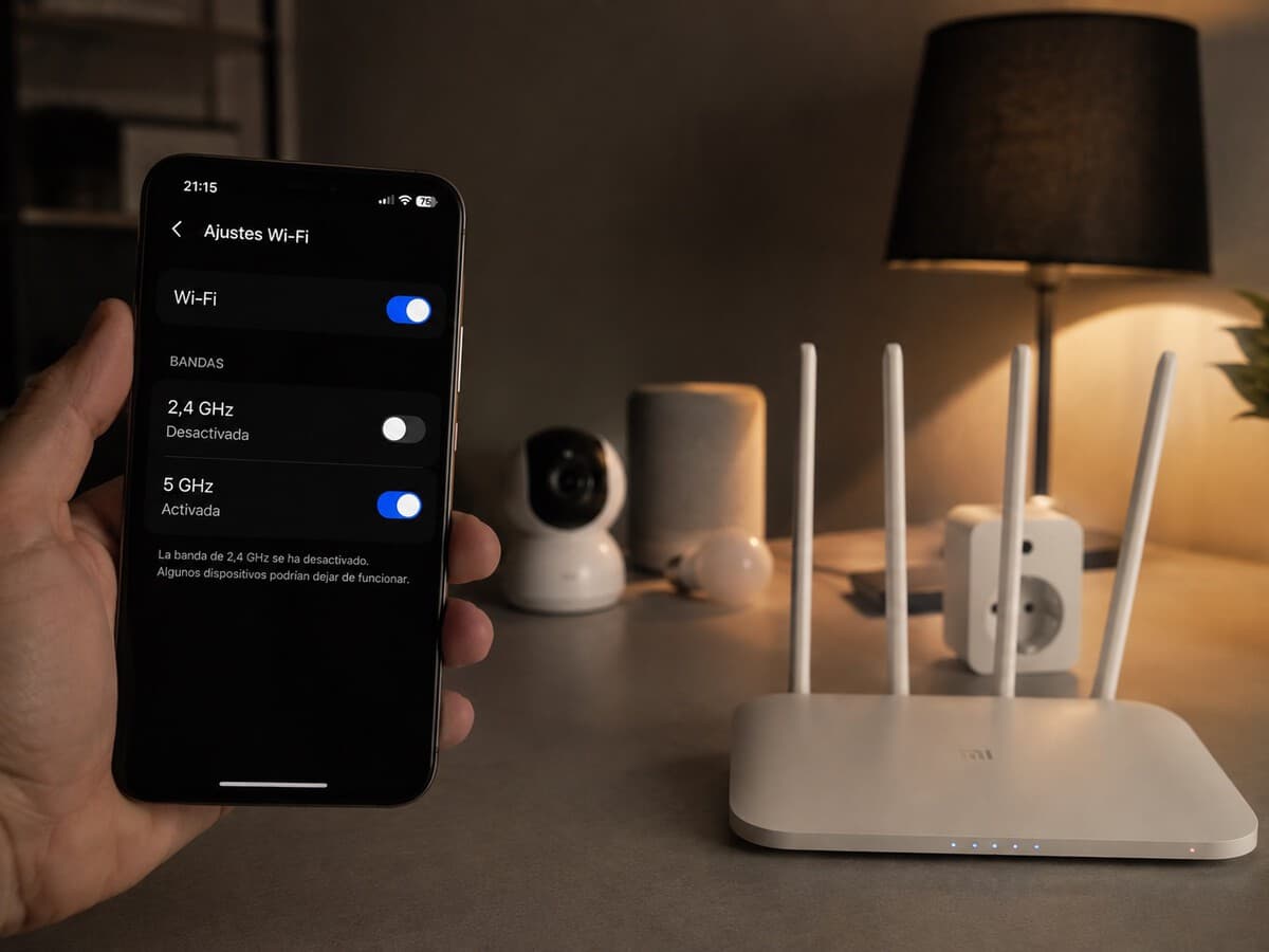 Apagué la banda de 2,4 GHz de mi WiFi porque parecía el consejo lógico. Media casa inteligente se quedó a oscuras