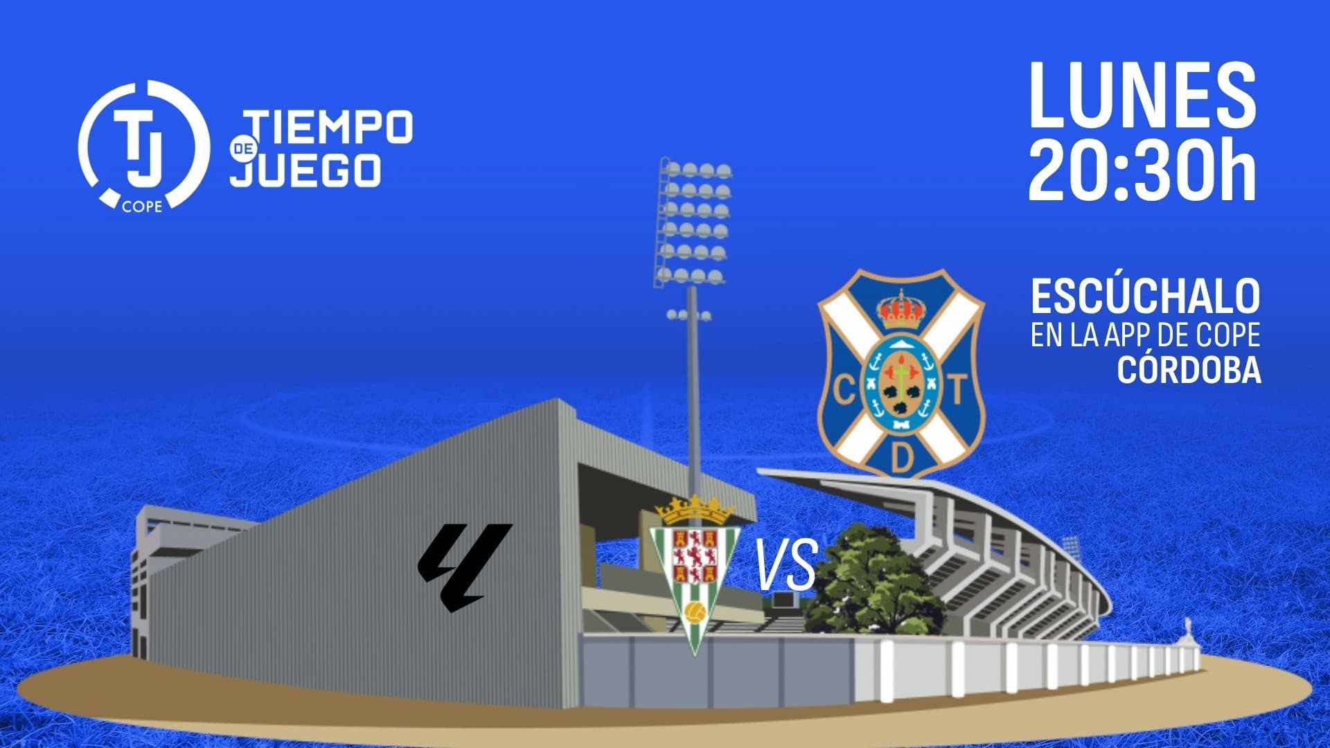 Horario y dónde ver y escuchar el Córdoba CF- C.D. Tenerife de la jornada 8ª de Liga Hypermotion
