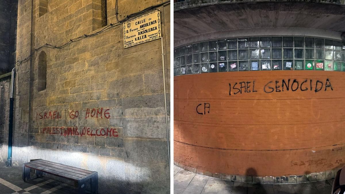 Se enfrentan a un año de cárcel por hacer pintadas en edificios protegidos de Pamplona
