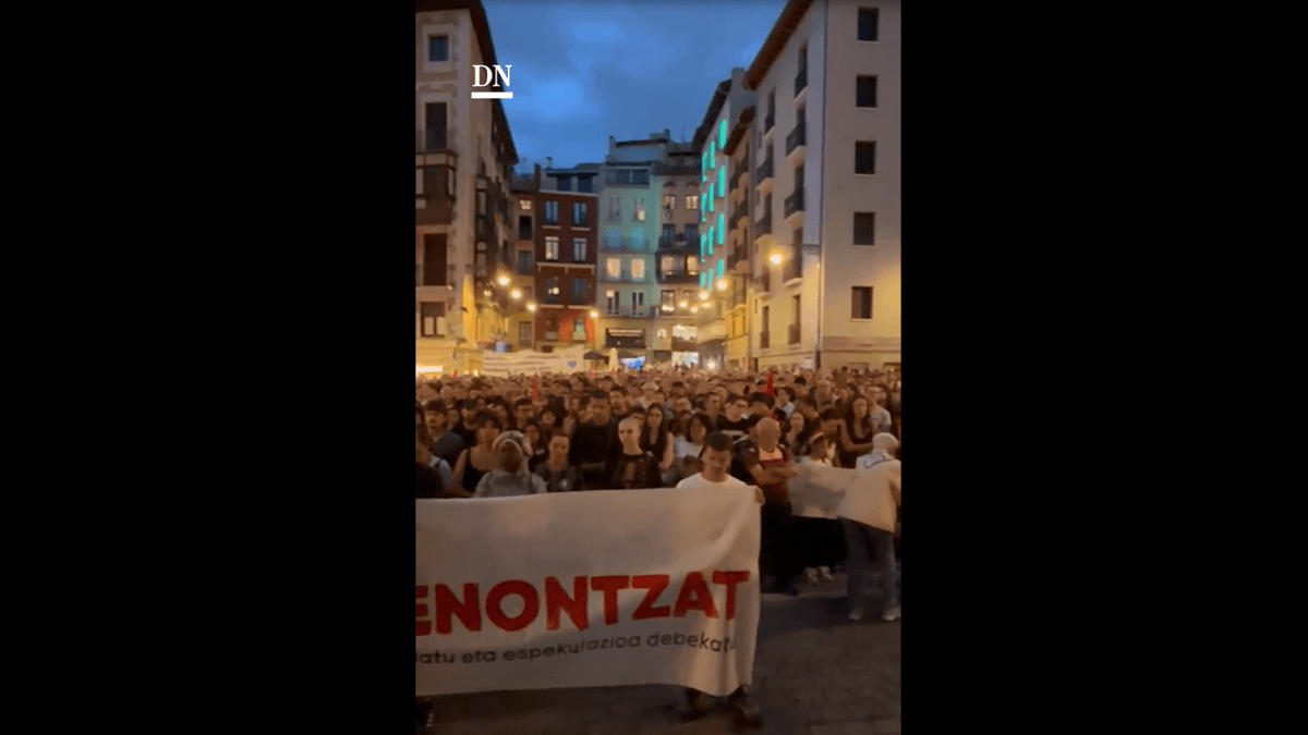 Vídeo de la manifestación en contra de la "especulación" y la "mercantilización" de la vivienda en Pamplona