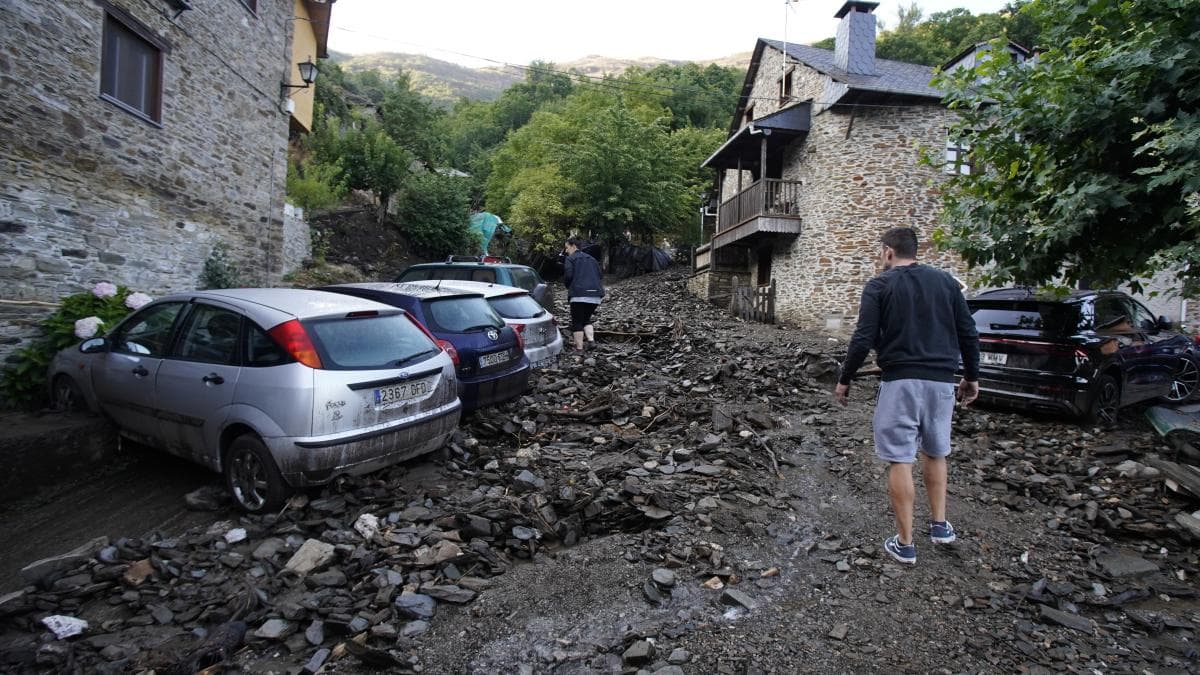 Así ha quedado Manzanedo de Valdueza (León) tras la riada en la que murieron dos mujeres