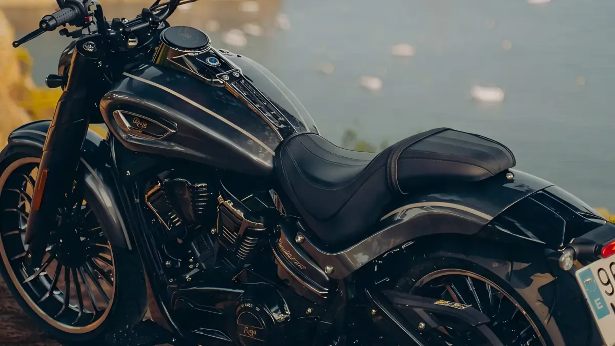 A la venta la moto custom A2 de Rieju con motor V2 y precio chollo, sin maneta de embrague, ni pedales de cambio ni freno