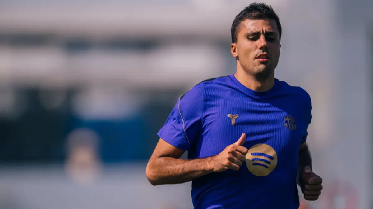 Rodri tampoco se entrena con el grupo antes del estreno liguero del Barça