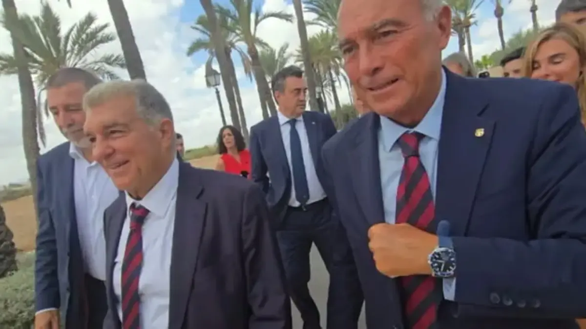 Silencio de Laporta en Elche ante las preguntas sobre Julián y Balde