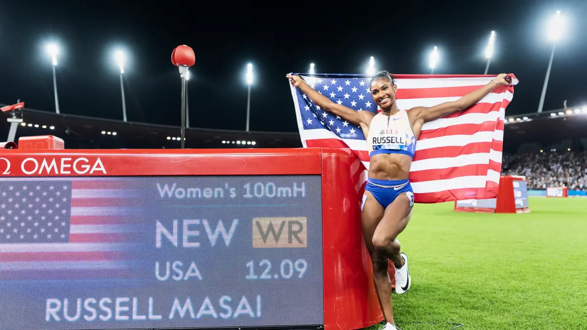 Masai Russell pulveriza el récord universal del 100m vallas en Zúrich