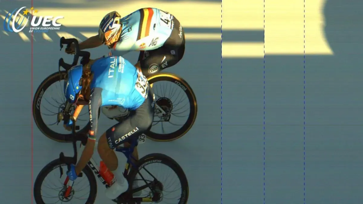 Ciccone explota tras perder el Europeo por 2,8 milésimas detrás de Evenepoel