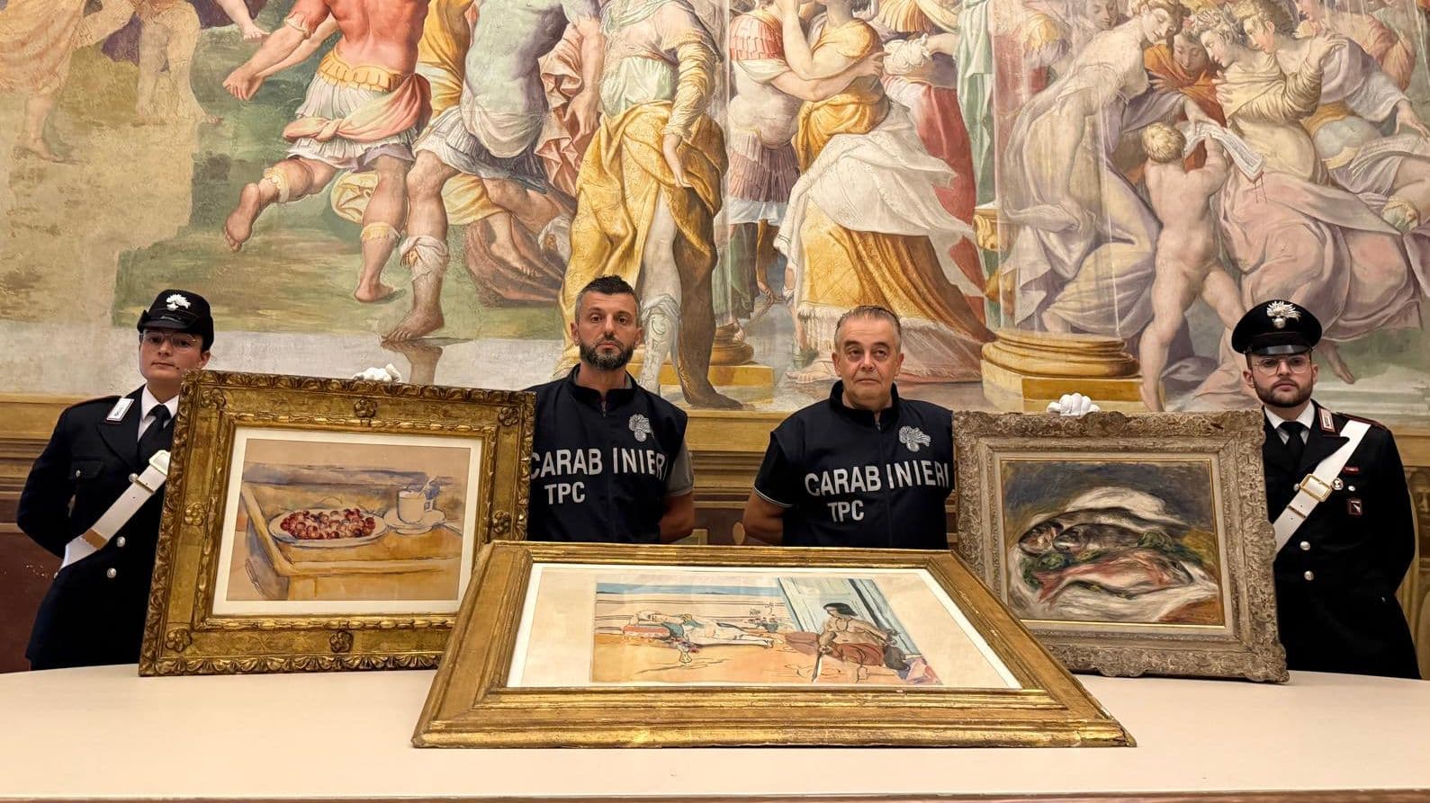 Recuperadas tres pinturas de Cézanne, Renoir y Matisse que fueron robadas en marzo en La Fondazione Magnani-Rocca