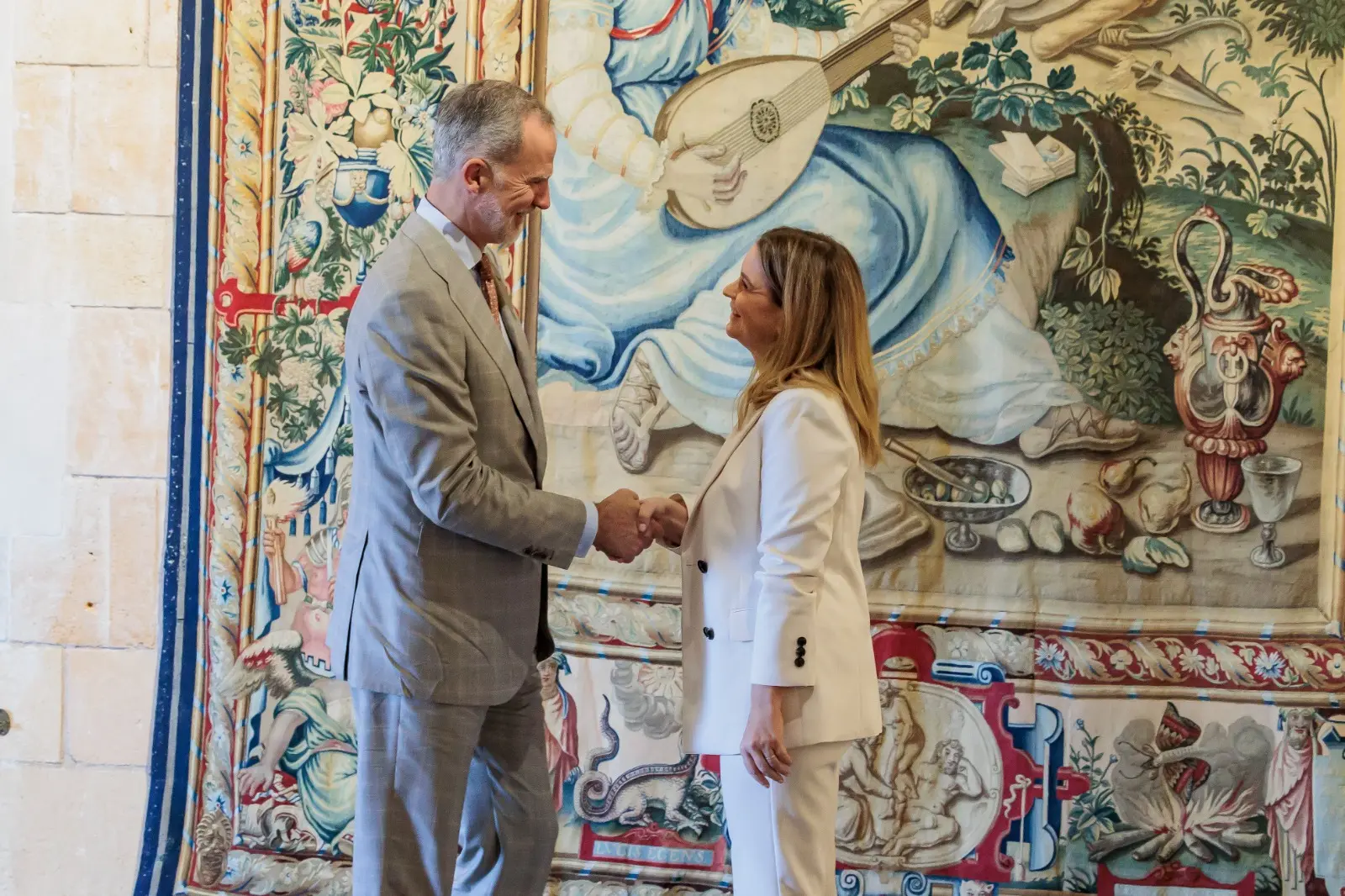 El rey Felipe VI arranca las audiencias con las autoridades de las Islas en La Almudaina