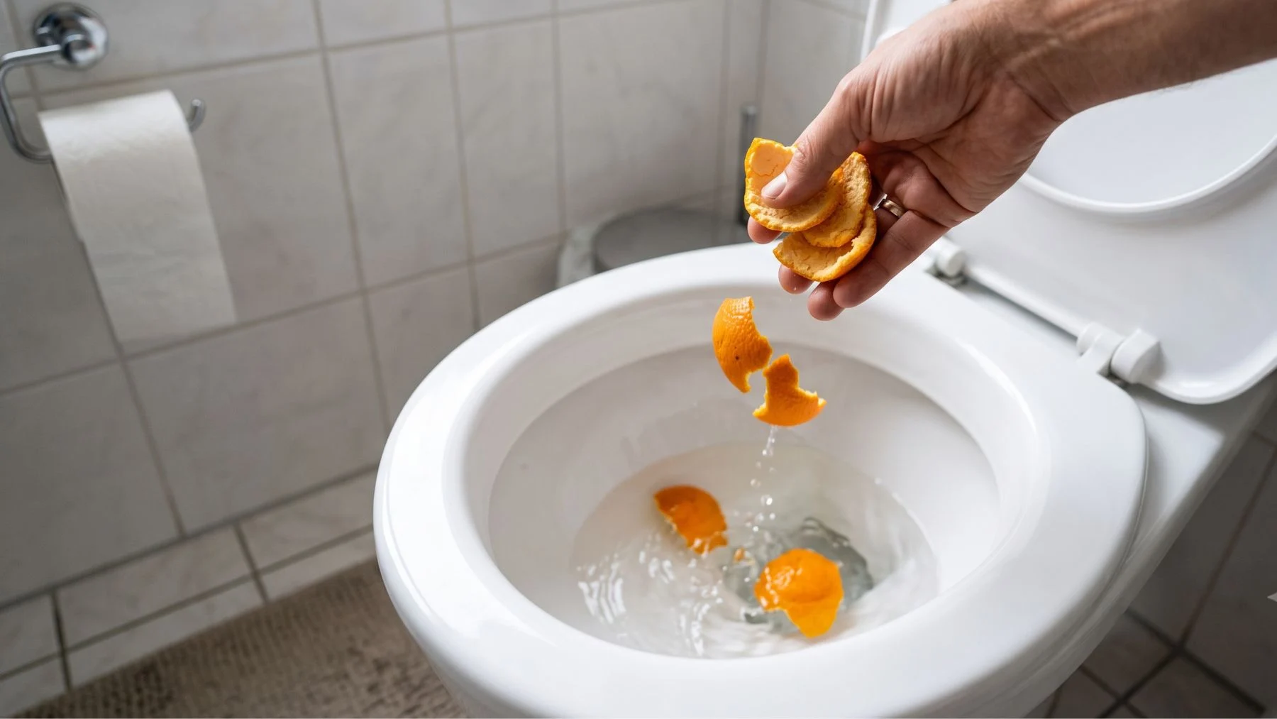 Tirar peladuras de naranja por el váter una vez a la semana: ¿para qué sirve y qué beneficios tiene?