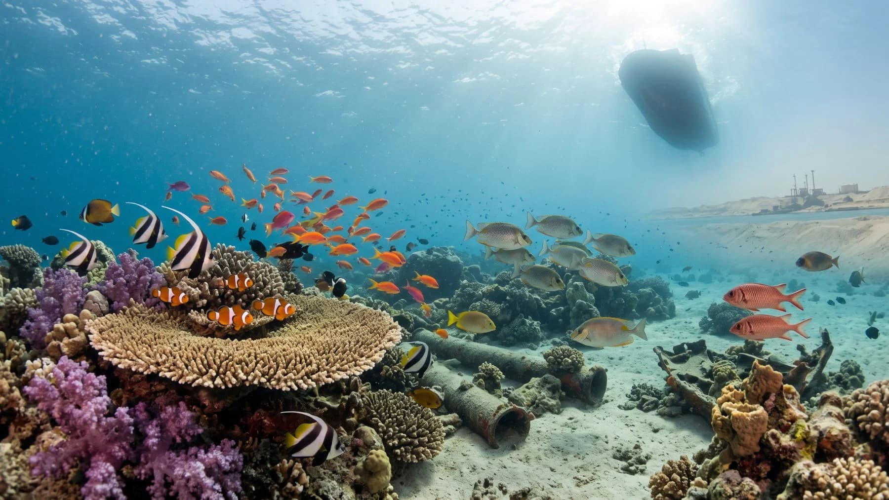 En 1869, el Canal de Suez conectó el Mar Rojo con el Mediterráneo; más de 150 años después, 120 especies de peces lo han cruzado y los científicos hacen una predicción