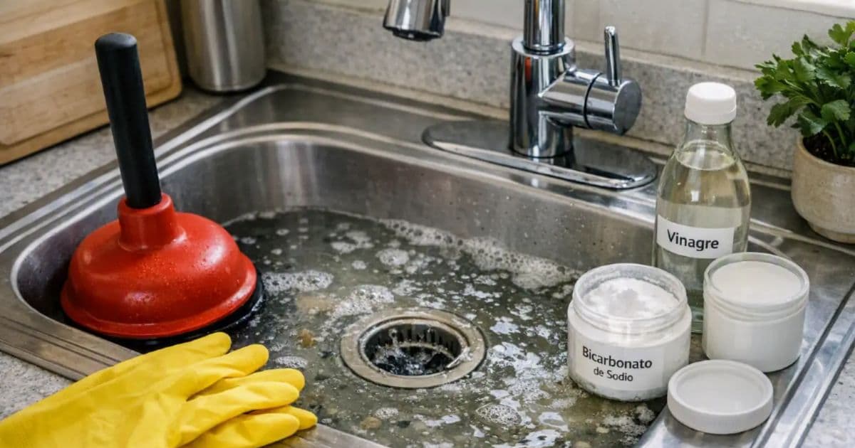 Fregadero atascado: trucos sencillos para que el agua vuelva a correr