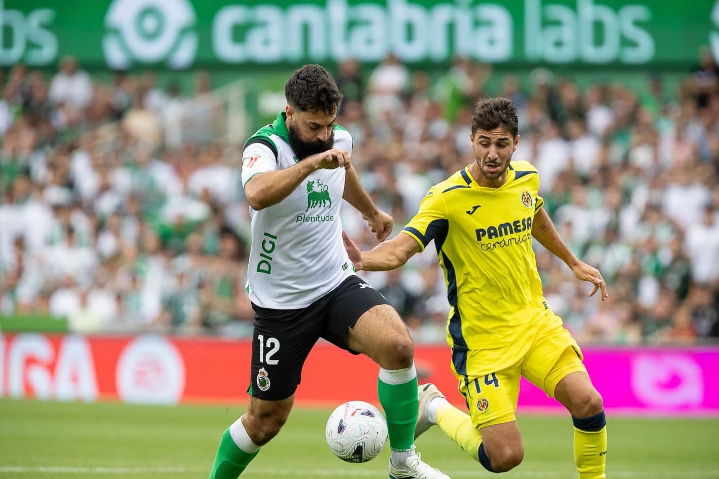 El Racing-Villarreal, en imágenes