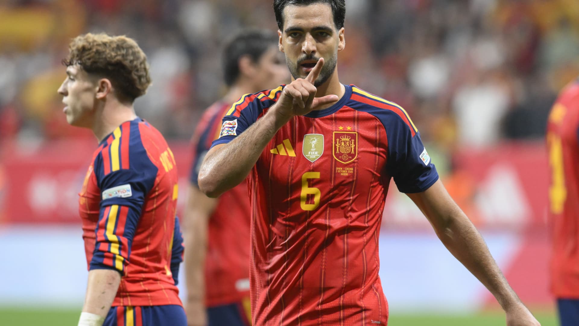 Gol de Mikel Merino (España, 3 - República Checa, 1)