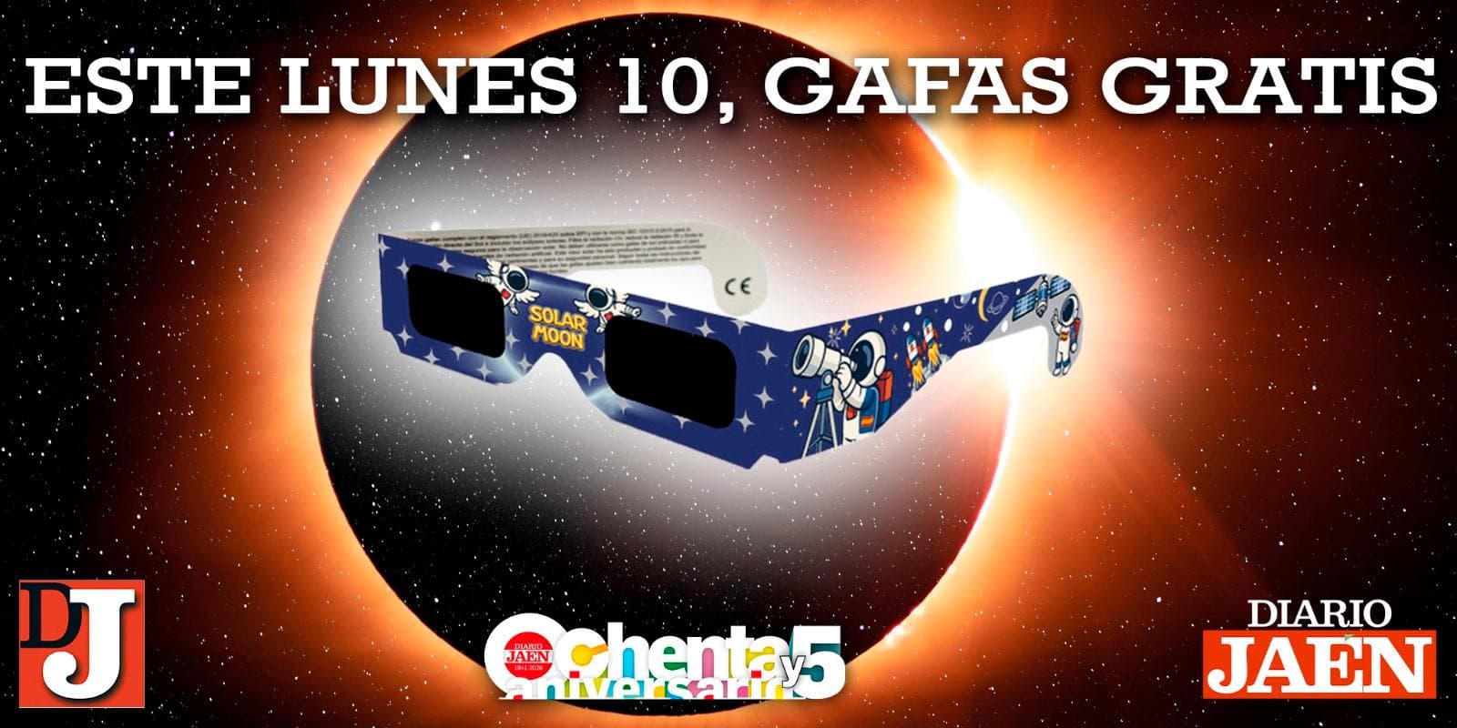 Gafas homologadas gratis con tu periódico Diario JAÉN el lunes 10 de agosto