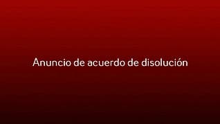Anuncio de acuerdo de disolución, liquidación y extinción simultánea de "Edificio Infinity Sociedad Cooperativa de Castilla-La Mancha"