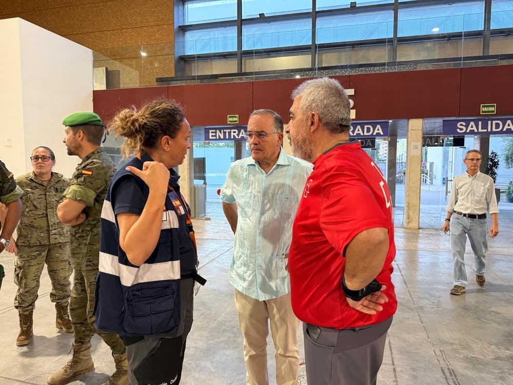 Talavera Ferial preparada para la llegada masiva de evacuados