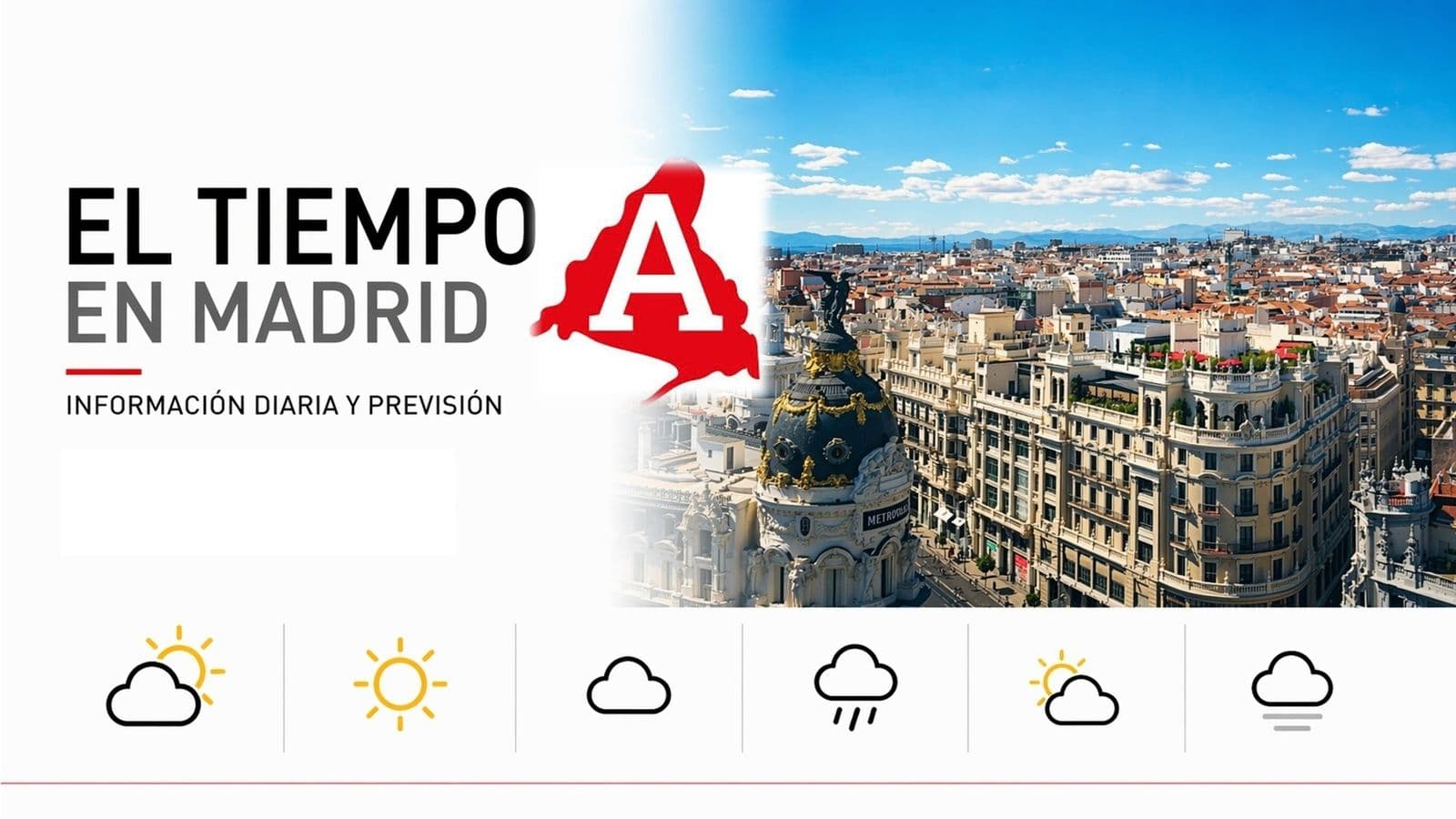 La Aemet prevé cielos poco nubosos y temperaturas estables en la Comunidad de Madrid