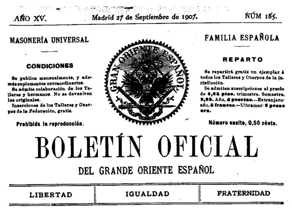 El poder temporal de la Iglesia Católica y la masonería en 1907
