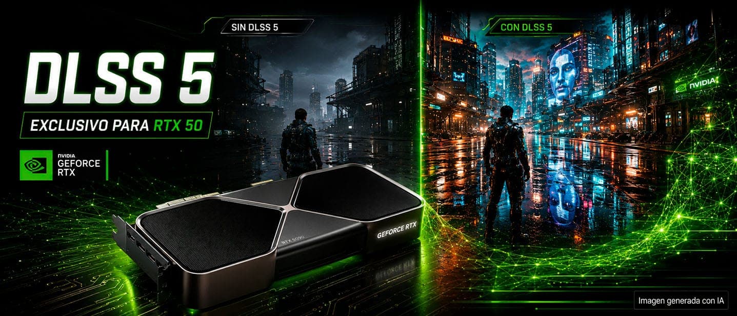 El NVIDIA DLSS 5 será una tecnología exclusiva para las GPU GeForce RTX 50 hacia delante