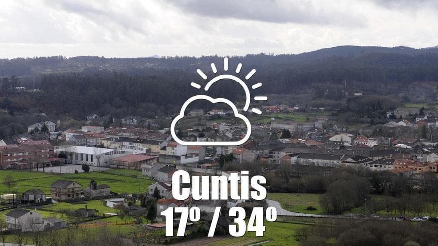 El tiempo en Cuntis: previsión meteorológica para hoy, lunes 17 de agosto