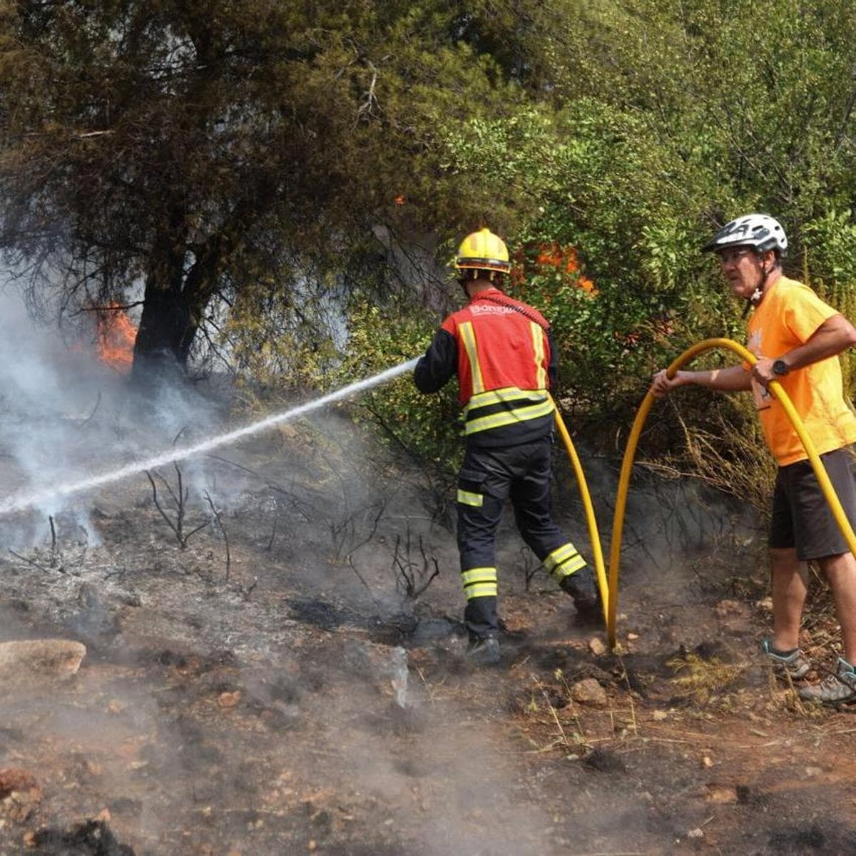 Incendios forestales en Catalunya y resto de España, en directo: Un muerto y tres heridos en un accidente de un camión de la UME en el incendio de Las Peñas de Riglos (Huesca)