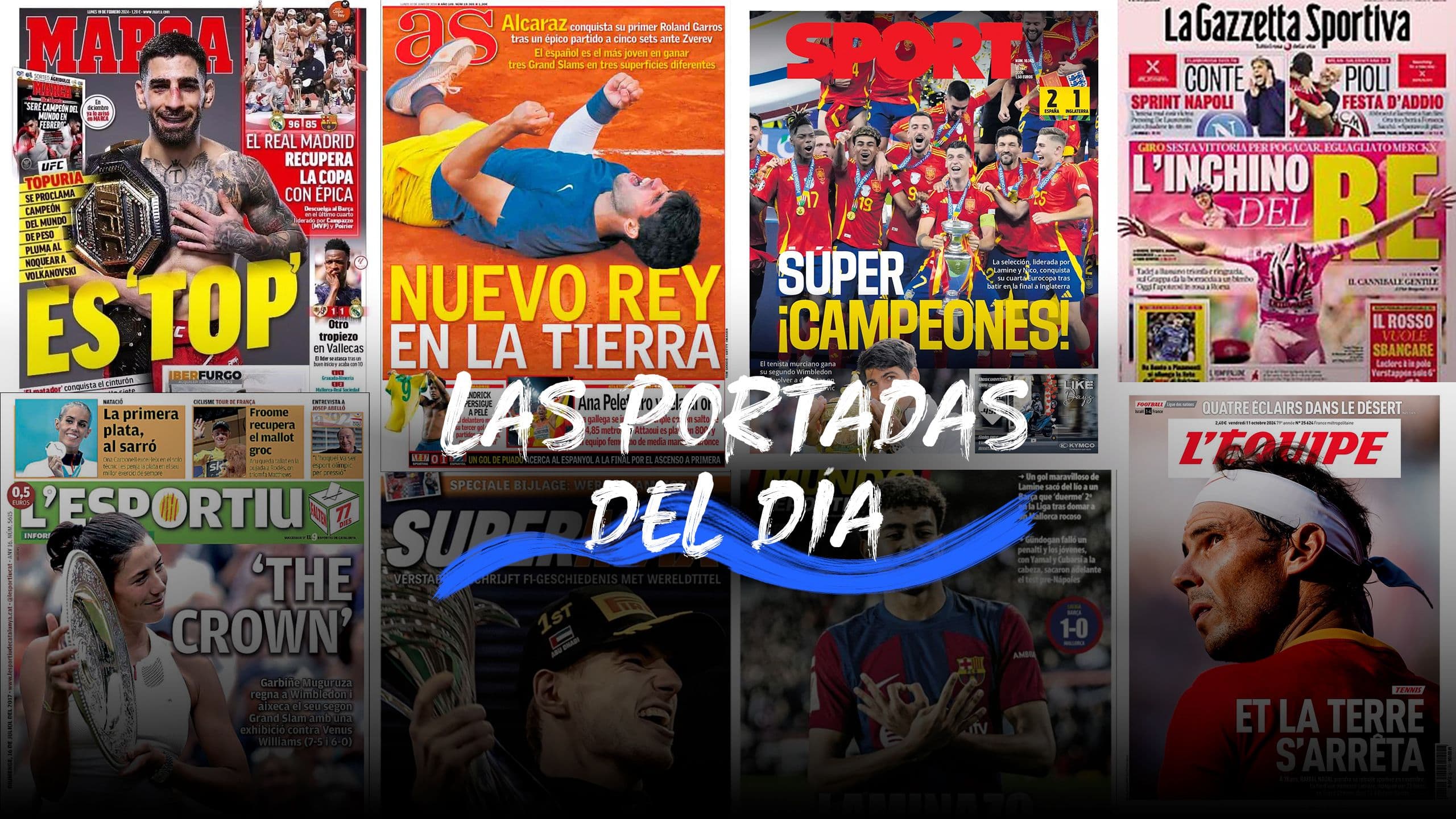 "Sábado de marcha", "España se baña en oro", "Mina de medallas": Las portadas del éxito de la marcha