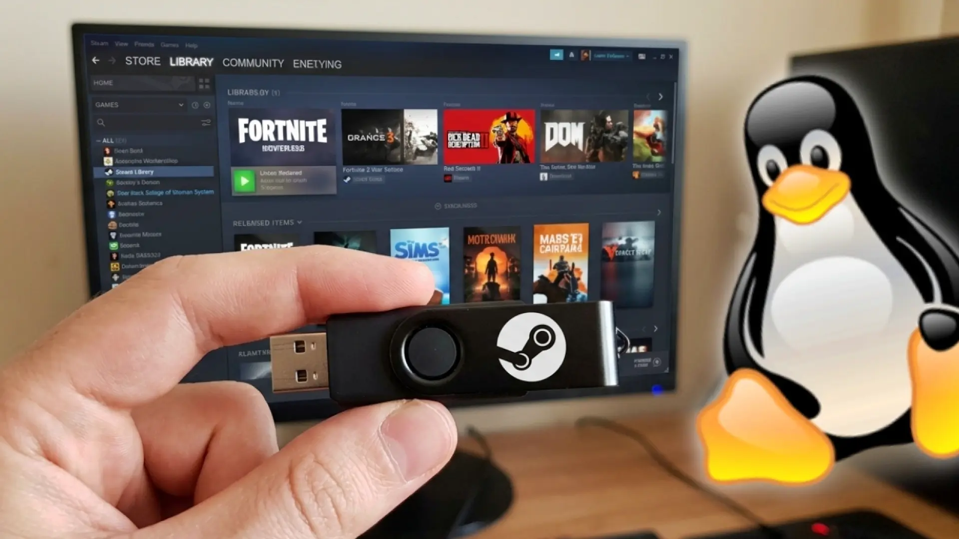 He metido Linux y toda mi biblioteca de Steam en un USB: ahora cualquier PC puede ser mi ordenador gaming