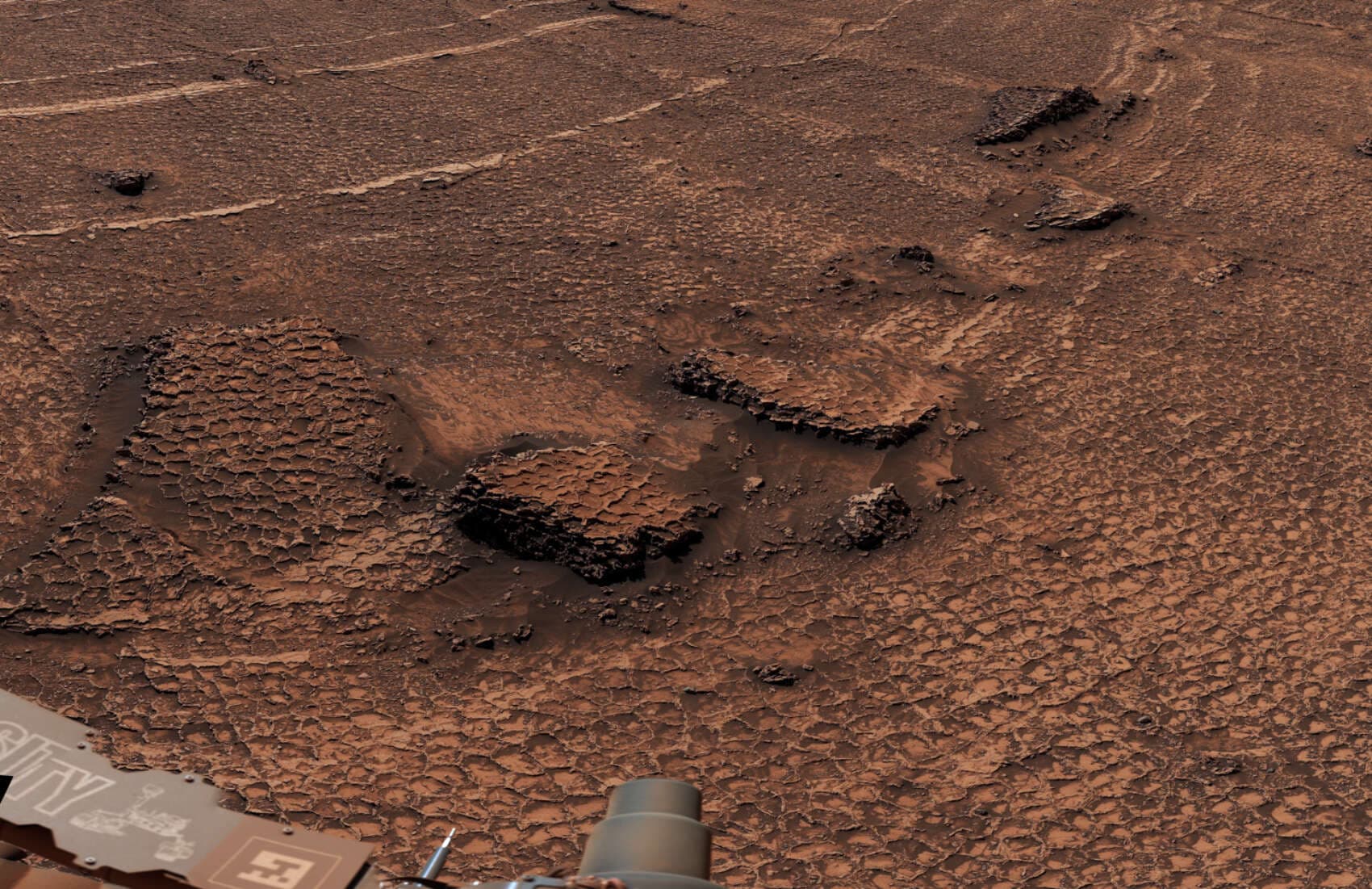 ¿Panales de abeja en Marte? el rover Curiosity descubre un enorme campo de polígonos